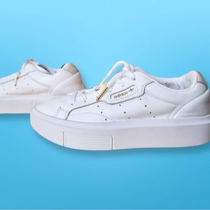 White Adidas Sneakers Size 6.5